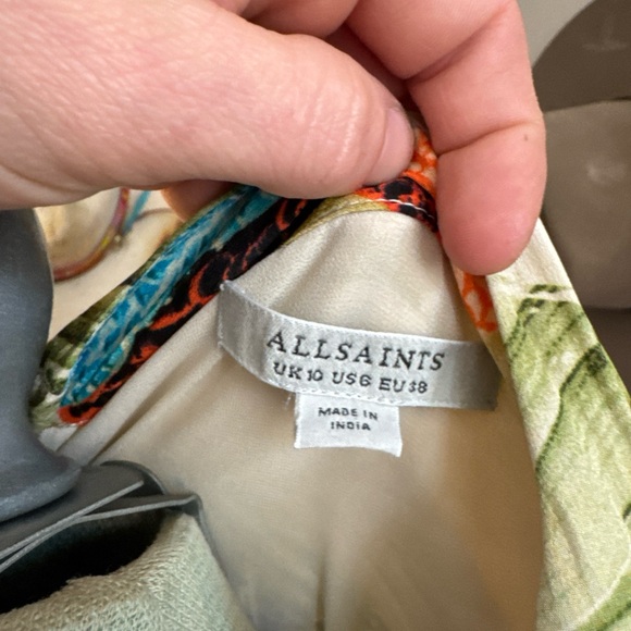 All Saints Green Carino Swoop Kimono - Picture 3 of 3